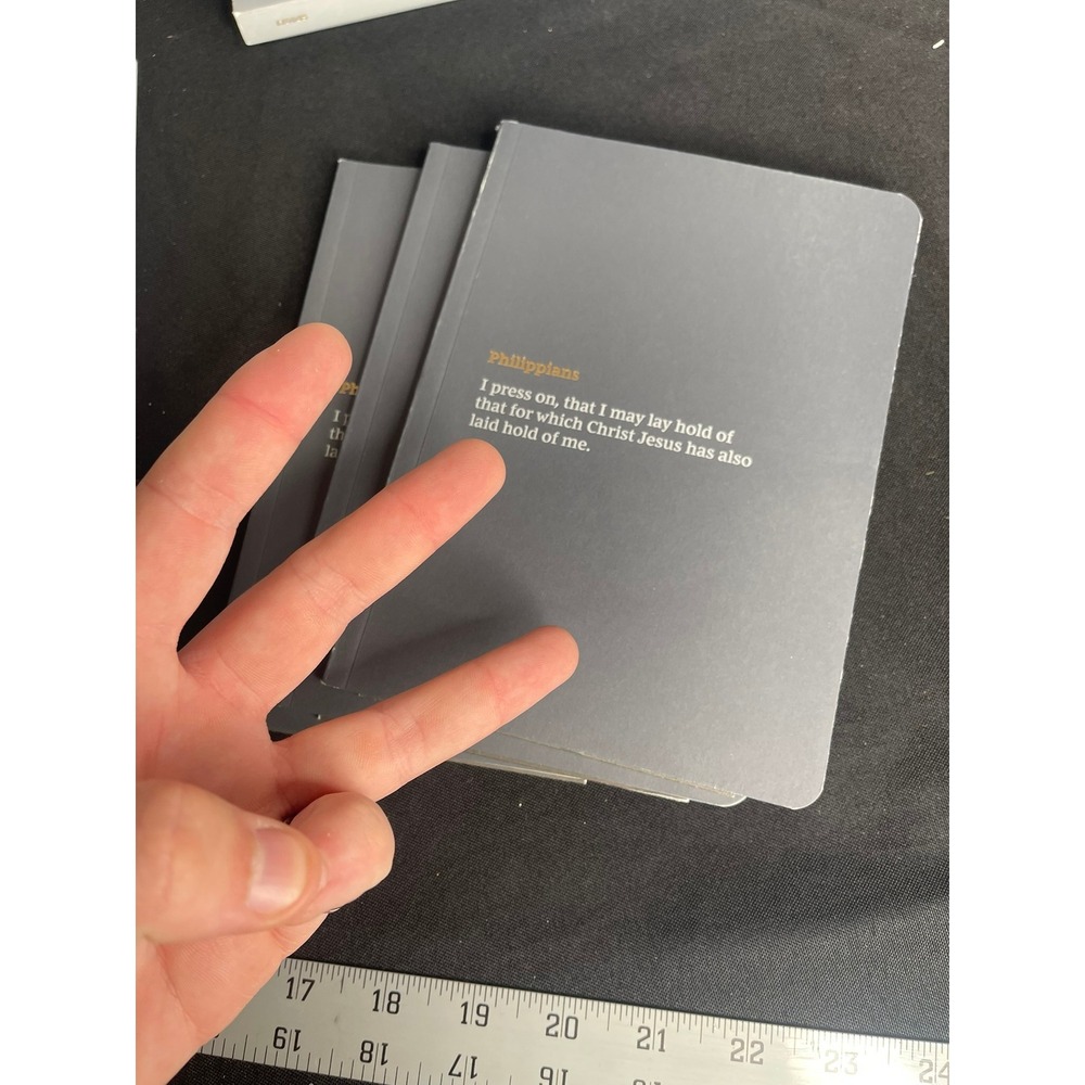 Thomas Nelson NKJV Bible Journal Philippians Softcover Gray Set of 3
